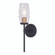 Warren 1 Light Wall Light Matte Black and Brushed Brass (51|W0391)