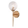 Olson 1 Light Brass Mid-Century Modern Wall Sconce Clear Globe Glass (51|W0353)