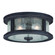 Cumberland Bronze Rustic Round Outdoor Flush Mount Ceiling Light Clear Glass (51|T0290)