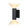 Chiasso 8 in. H LED Outdoor Wall Light Textured Black (51|T0551)