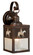 Trail 5-in Horse Outdoor Wall Light Burnished Bronze (51|T0110)