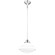 Huntley 12-in Pendant Milk Glass Satin Nickel (51|P0244)