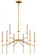 Kedzie 9L Chandelier Natural Brass (51|H0180)