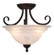 Babylon 14-in Semi Flush Ceiling Light or Pendant (Dual Mount) Oil Burnished Bronze (51|CF65353OBB)