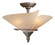 Capri 15-in Semi Flush Ceiling Light Black Walnut (51|CP-CFU150BW)