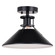 Canton 11.5-in. Semi-Flush Mount Black and Matte White (51|C0270)