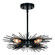 Nikko 16-in. 4 Light Semi-Flush Mount Matte Black (51|C0259)