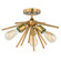 Estelle 17-in Semi Flush Ceiling Light Natural Brass (51|C0164)