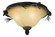 Sierra 15.5-in Flush Mount Ceiling Light Black Walnut (51|C0120)