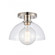 Julian 10'' Wide 1-Light Semi Flush Mount - Polished Nickel (91|89924/1)