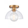 Julian 10'' Wide 1-Light Semi Flush Mount - Brushed Gold (91|89914/1)