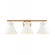 Forme 25'' Wide 3-Light Vanity Light - White with Brushed Gold (91|89812/3)