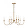 Cecil 34'' Wide 8-Light Linear Chandelier - Natural Brass (91|89727/8)