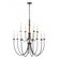 Neville 34'' Wide 12-Light Chandelier - Charcoal Black (91|89709/8+4)