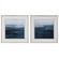 Uttermost Rising Blue Abstract Framed Prints, Set/2 (85|32270)