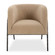 Uttermost Jacobsen Tan Shearling Barrel Chair (85|23754)