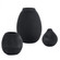 Uttermost Hearth Matte Black Vases Set/3 (85|18068)