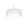 Sanibel 16'' Med Base Pendant - BK and LW (1|SAP1614MBBK-LW)