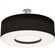 Montclair 30'' Med Base Semi-Flush,SN w/ BK (1|MCF3044MB-BKSF)