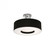 Montclair 15'' Med Base Semi-Flush - SN w/ BK (1|MCF1524MB-BKSF)