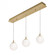 Loretto 3 Light Linear Pendant MB 120V,SB (1|LRTP07MBSBLNR3)