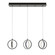 Lock 3 Light Linear Pendant MB 120V,BK (1|LCKP09L30D1BKLNR3)