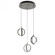 Lock 3 Light Round Pendant MB 120V,BK (1|LCKP09L30D1BKRND3)