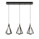 Gianna Linear Three Pendant 3000K 120V Black (1|GNAP15L30D1BKLNR3)