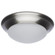 18W; Flush Mount Twist & Lock Fixture; LED; 12 in.; Brushed Nickel Finish; Frosted Glass (81|62/686)