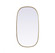 Metal Frame Oval Mirror 20x36 Inch in Brass (758|MR2B2036BRS)