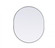 Metal Frame Oval Mirror 30x36 Inch in Silver (758|MR2A3036SIL)