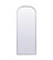 Metal Frame Arch Full Length Mirror 28x74 Inch in Silver (758|MR1B2874SIL)