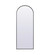 Metal Frame Arch Full Length Mirror 28x74 Inch in Black (758|MR1A2874BLK)