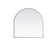 Metal Frame Arch Mirror 30x30 Inch in Silver (758|MR1A3030SIL)