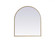 Metal Frame Arch Mirror 27x30 Inch in Brass (758|MR1A2730BRS)