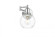 Davian 1 light Chrome and Clear swing arm wall sconce (758|LD7327W6CH)