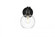 Kai 1 light Black and Clear Bath Sconce (758|LD7325W6BLK)