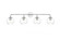 Genesis 4 light Chrome and Clear Bath Sconce (758|LD7321W37CH)