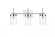Benny 3 light Chrome and Clear Bath Sconce (758|LD7319W24CH)