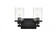 Saanvi 2 light Black and Clear Bath Sconce (758|LD7316W12BLK)