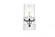 Saanvi 1 light Chrome and Clear Bath Sconce (758|LD7316W5CH)
