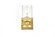 Saanvi 1 light Brass and Clear Bath Sconce (758|LD7316W5BRA)