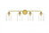 Mayson 4 light Brass and Clear Bath Sconce (758|LD7315W33BRA)
