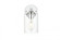 Mayson 1 light Chrome and Clear Bath Sconce (758|LD7315W5CH)