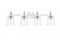 Avani 4 light Chrome and Clear Bath Sconce (758|LD7313W33CH)