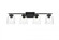 Merrick 4 light Black and Clear Bath Sconce (758|LD7312W32BLK)