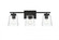 Merrick 3 light Black and Clear Bath Sconce (758|LD7312W23BLK)