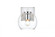 Juelz 1 light Chrome and Clear Bath Sconce (758|LD7311W6CH)