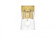 Kacey 1 light Brass and Clear Bath Sconce (758|LD7310W5BRA)