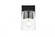 Kacey 1 light Black and Clear Bath Sconce (758|LD7310W5BLK)
